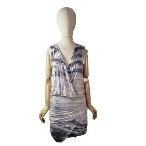 YOUNG FABULOUS BROKE YFB  Tie Dye Blouson Ruched Tank Dress Size Small